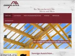 Sites similar to zimmerei-knaus.de