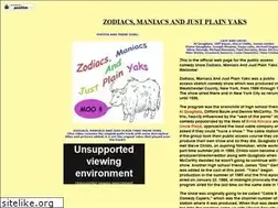 Sites similar to zodiacsmaniacsandjustplainyaks.com