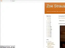 Sites similar to zoestrauss.blogspot.com