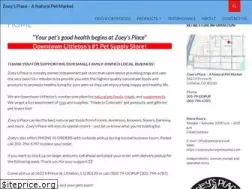 Sites similar to zoeysnaturalpetmarket.com