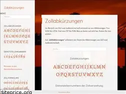 Sites similar to zollabkuerzungen.de