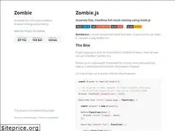 Sites similar to zombie.js.org