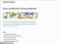 Sites similar to zondercreditcards.nl