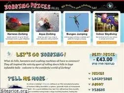 Sites similar to zorbingprices.co.uk