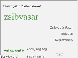 Sites similar to zsibvasar.hu