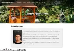 Sites similar to zsuzsaapartman.hu