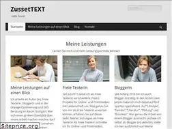 Sites similar to zussettext.de
